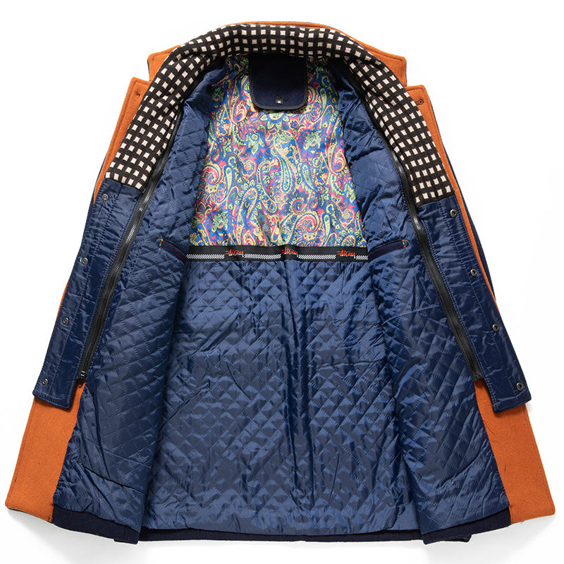 Jérémy - Manteau d'hiver en laine avec écharpe amovible