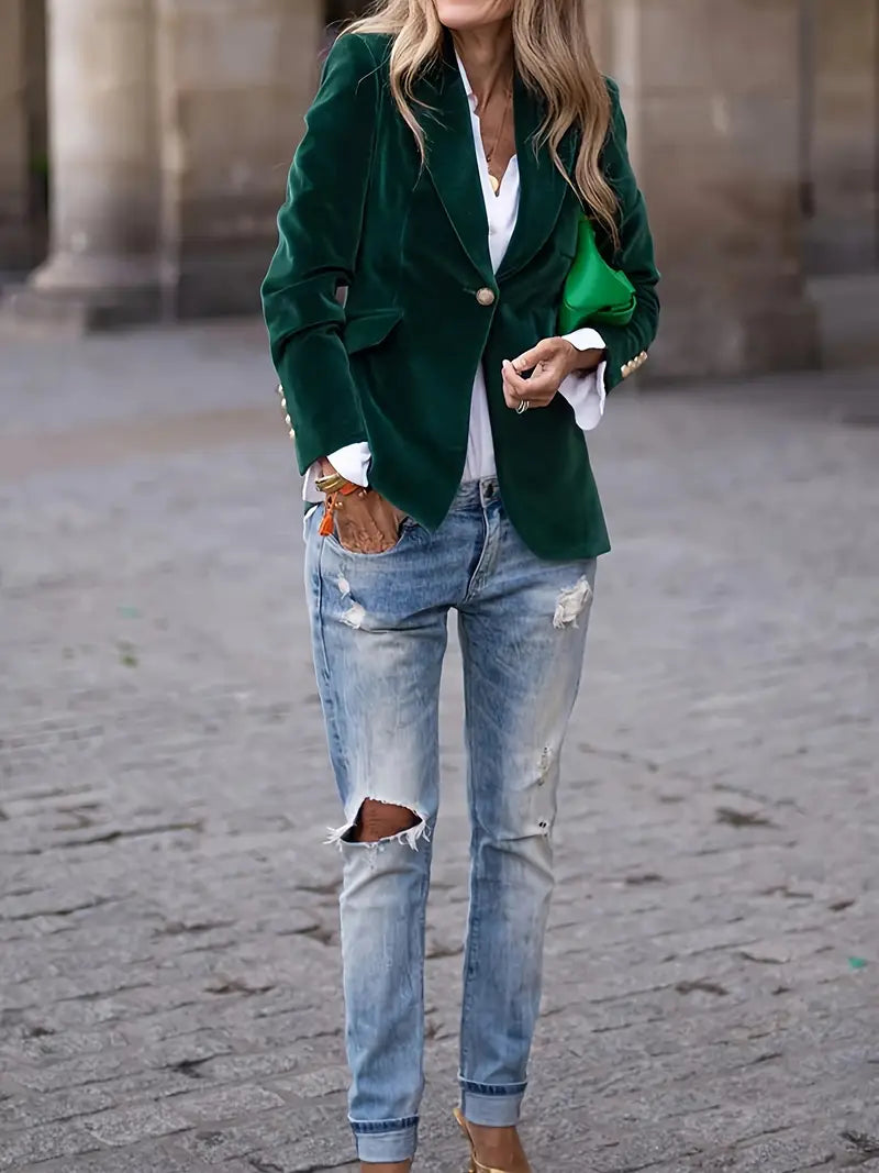 Nessa - Blazer élégant en velours