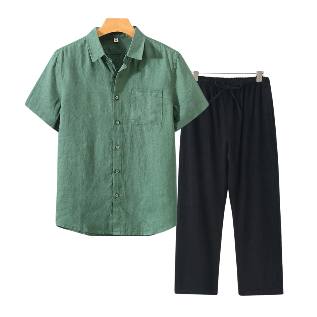Aulier™ Ensembles en lin (Short-sleeve)