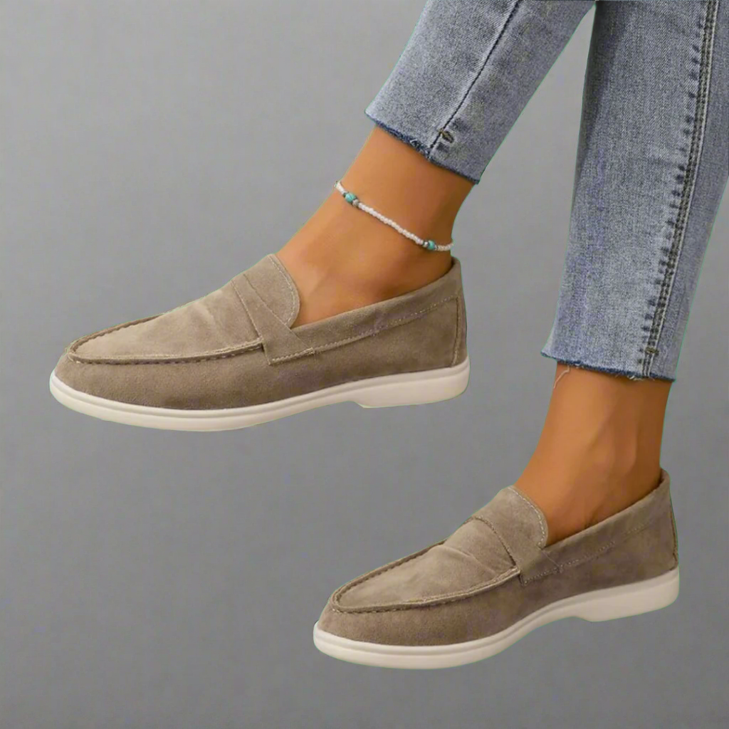 Xanthie - Mocassins élégants en daim faits main