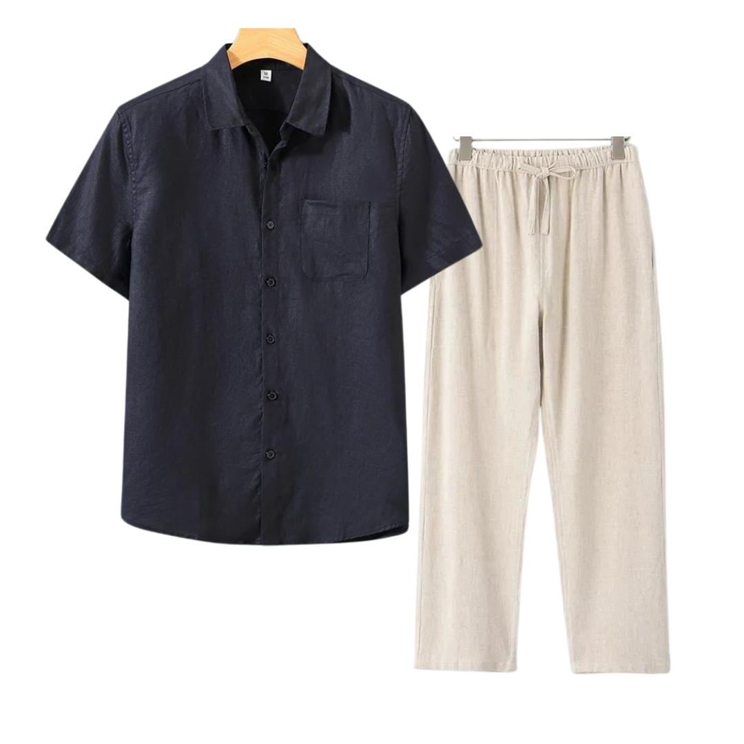 Aulier™ Ensembles en lin (Short-sleeve)