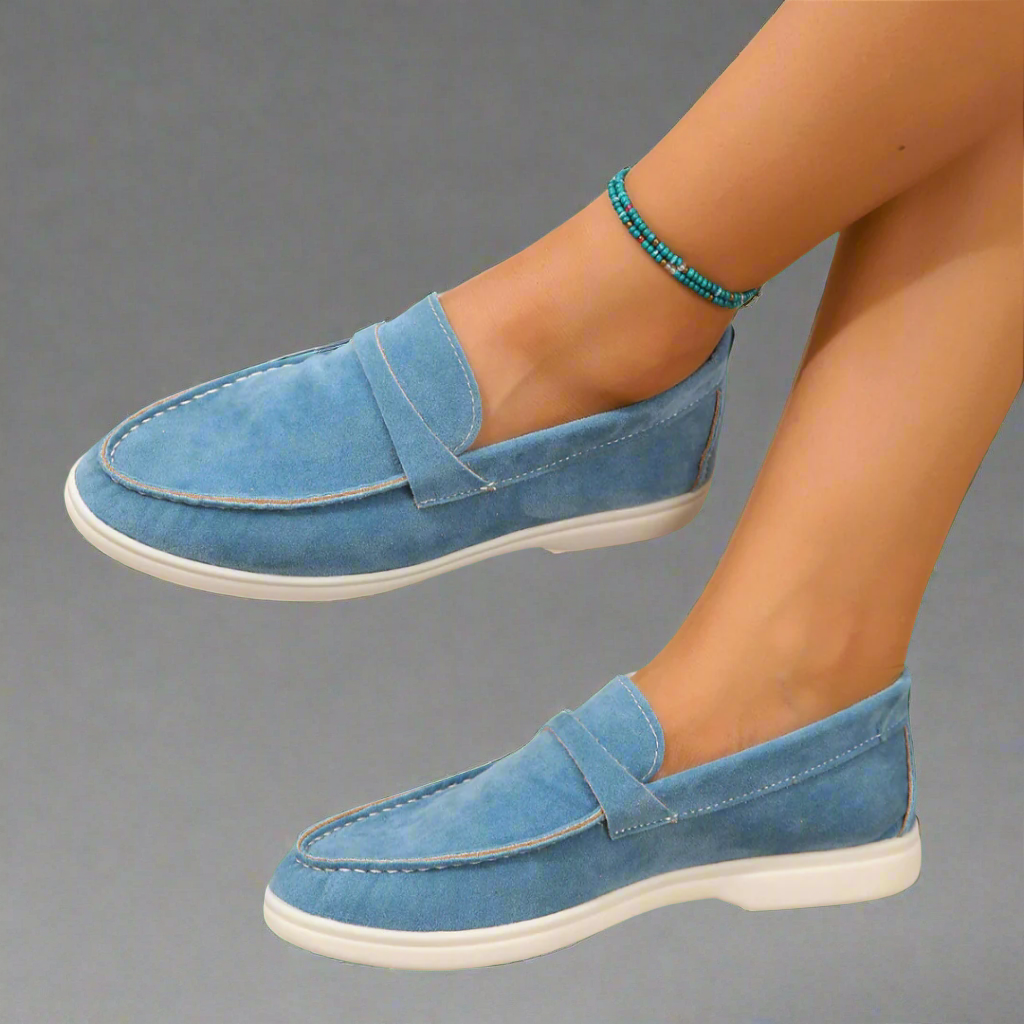 Xanthie - Mocassins élégants en daim faits main