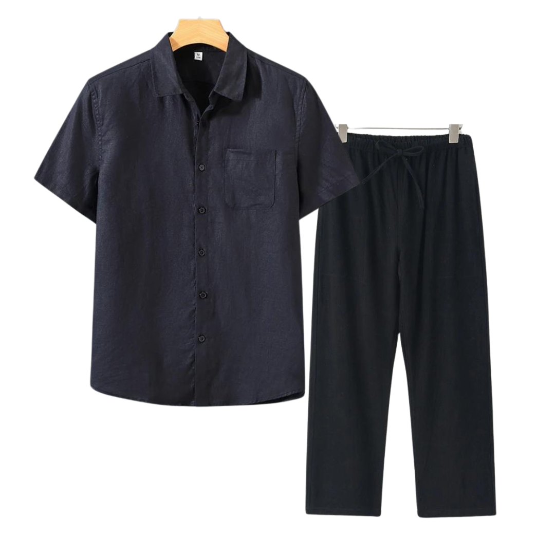 Aulier™ Ensembles en lin (Short-sleeve)
