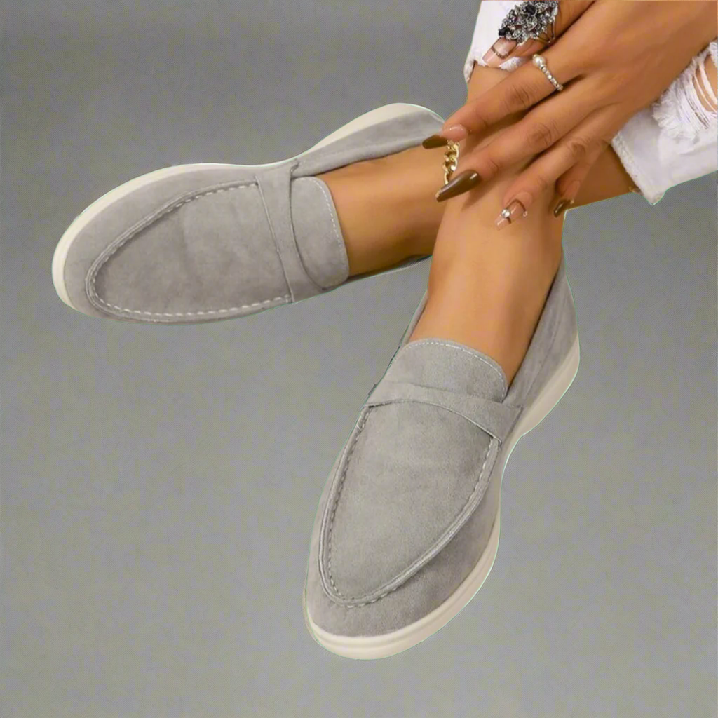 Xanthie - Mocassins élégants en daim faits main
