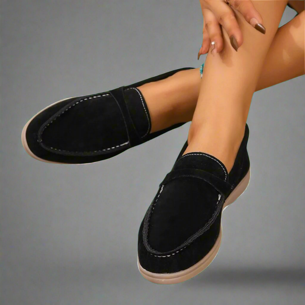 Xanthie - Mocassins élégants en daim faits main