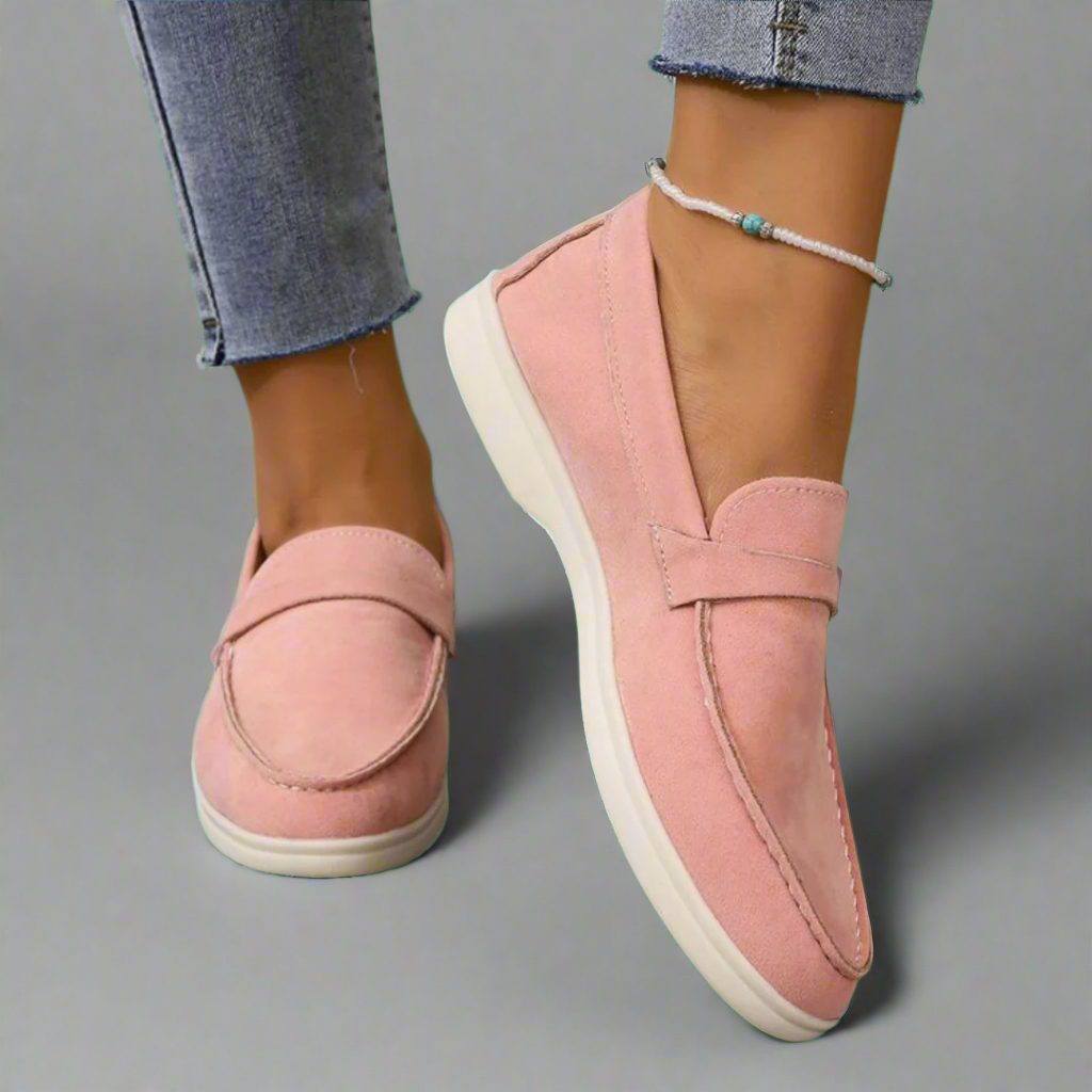 Xanthie - Mocassins élégants en daim faits main