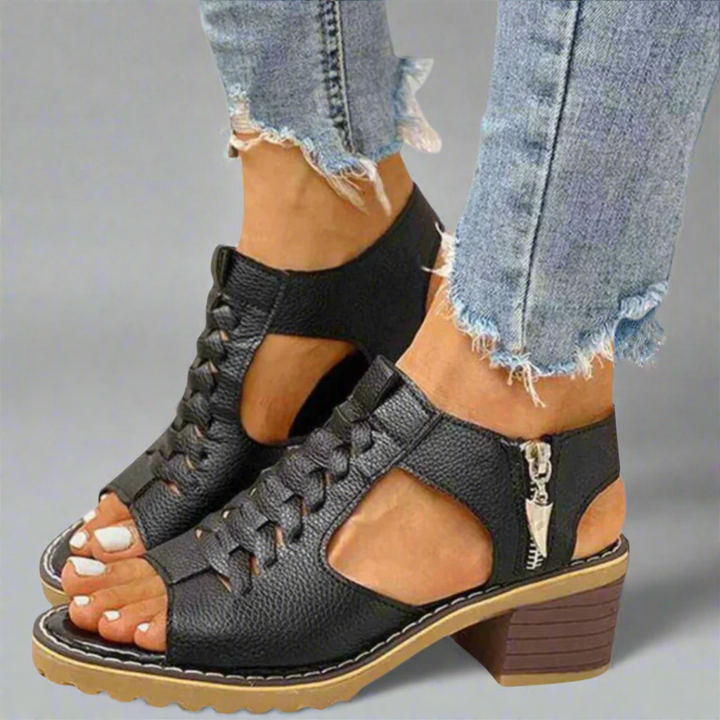 Hestia - Sandales orthopédiques avec confort de talon haut de gamme