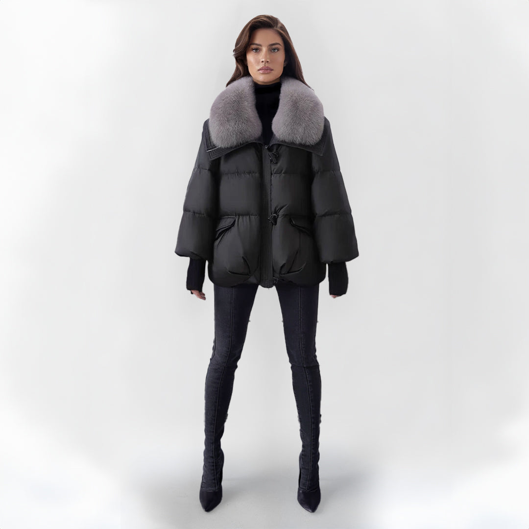 Cerise - Veste élégante en fausse fourrure