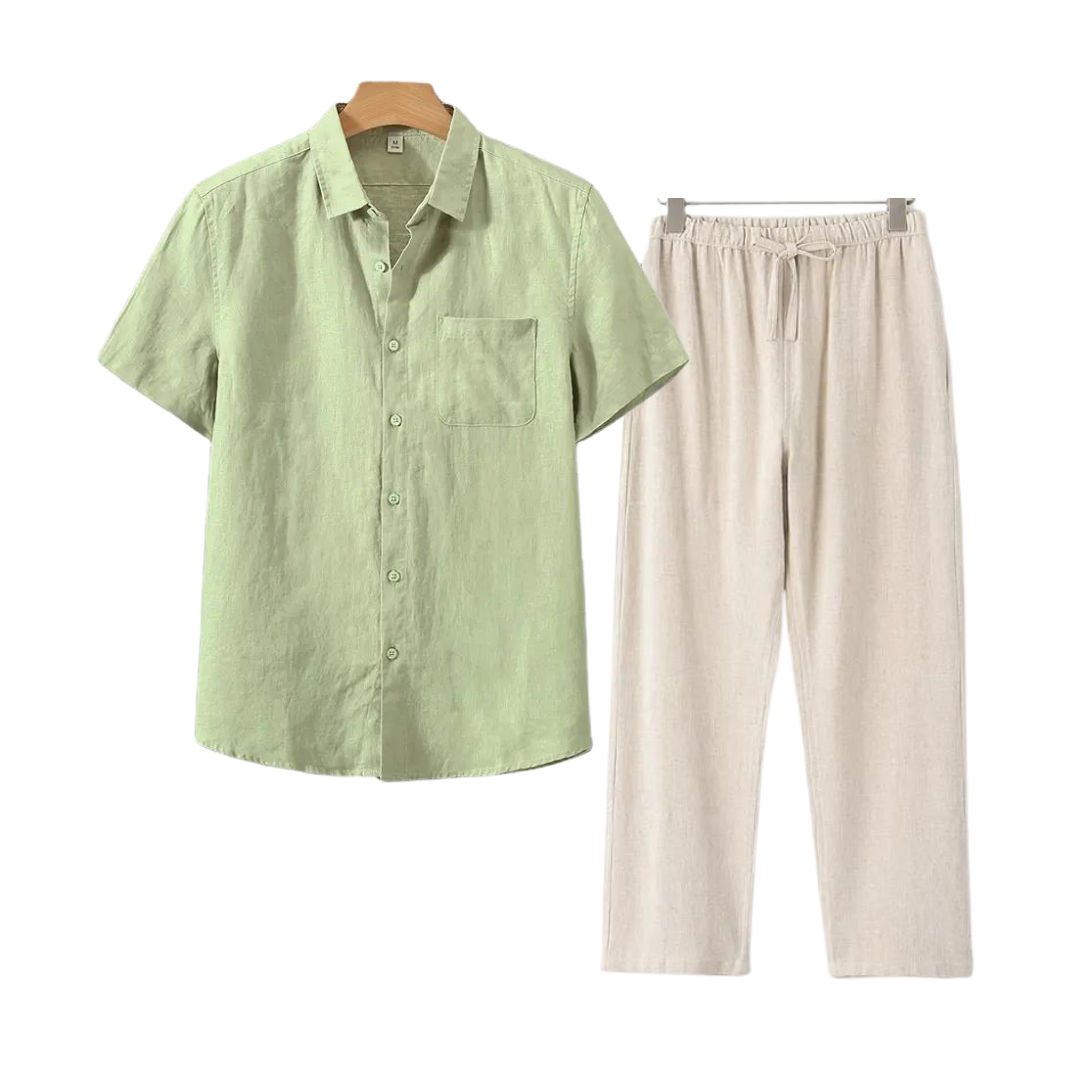 Aulier™ Ensembles en lin (Short-sleeve)