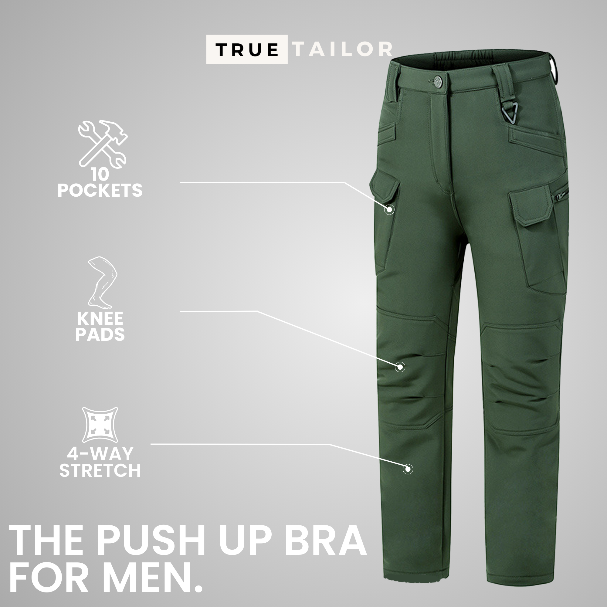 Darius - Pantalon utilitaire ultra résistant et imperméable