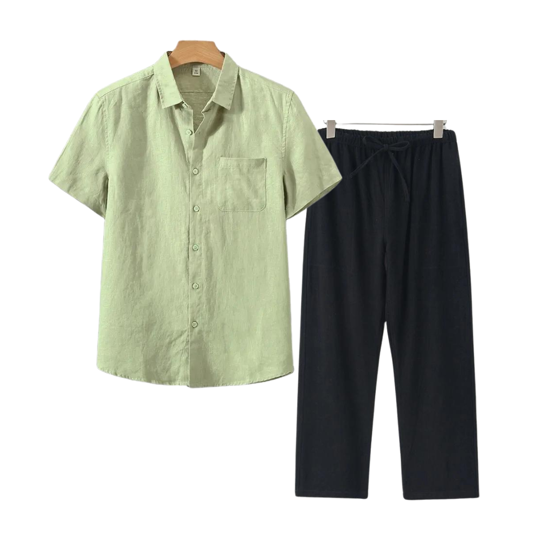 Aulier™ Ensembles en lin (Short-sleeve)