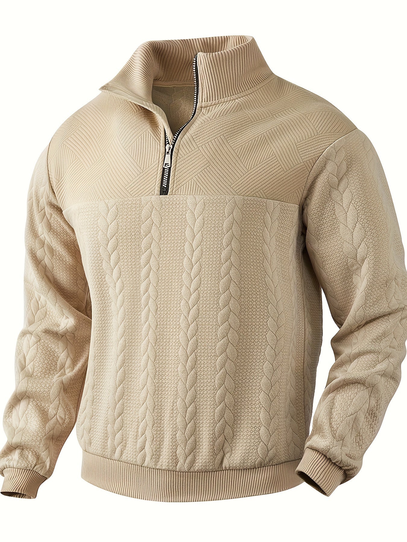 Cassien - Pull vintage avec fermeture éclair