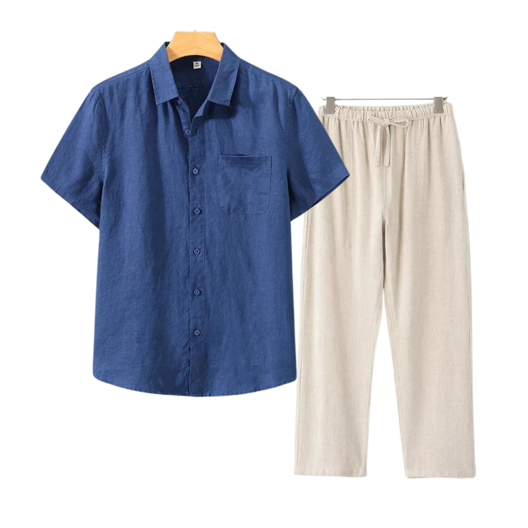 Aulier™ Ensembles en lin (Short-sleeve)