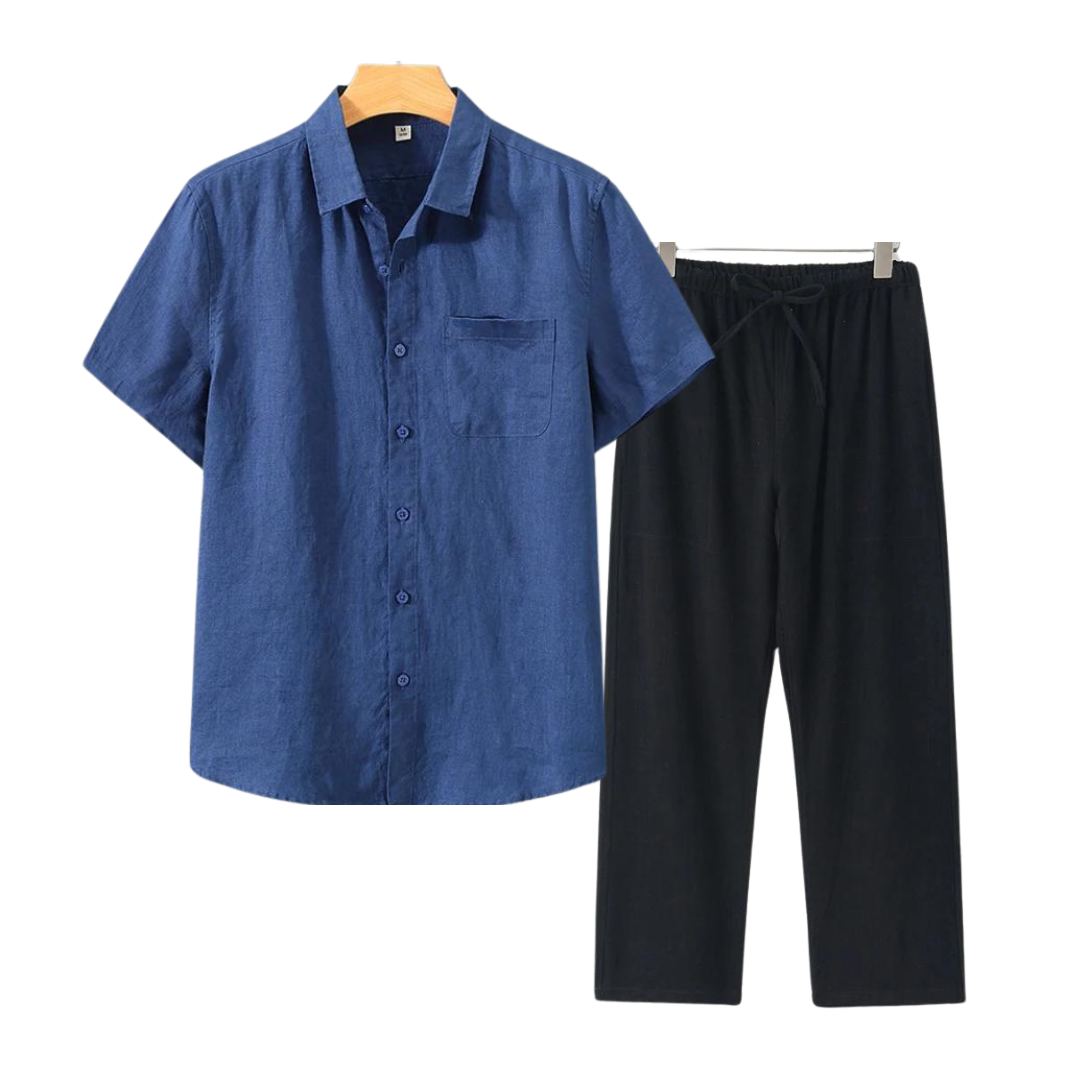 Aulier™ Ensembles en lin (Short-sleeve)