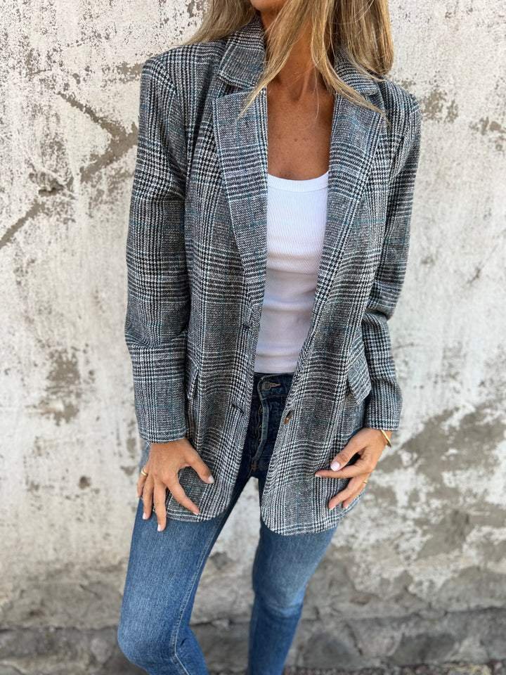 Rosalie - Blazer à carreaux d'hiver élégant