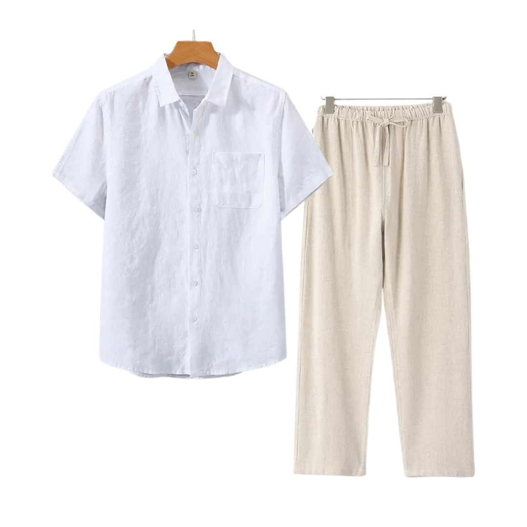 Aulier™ Ensembles en lin (Short-sleeve)