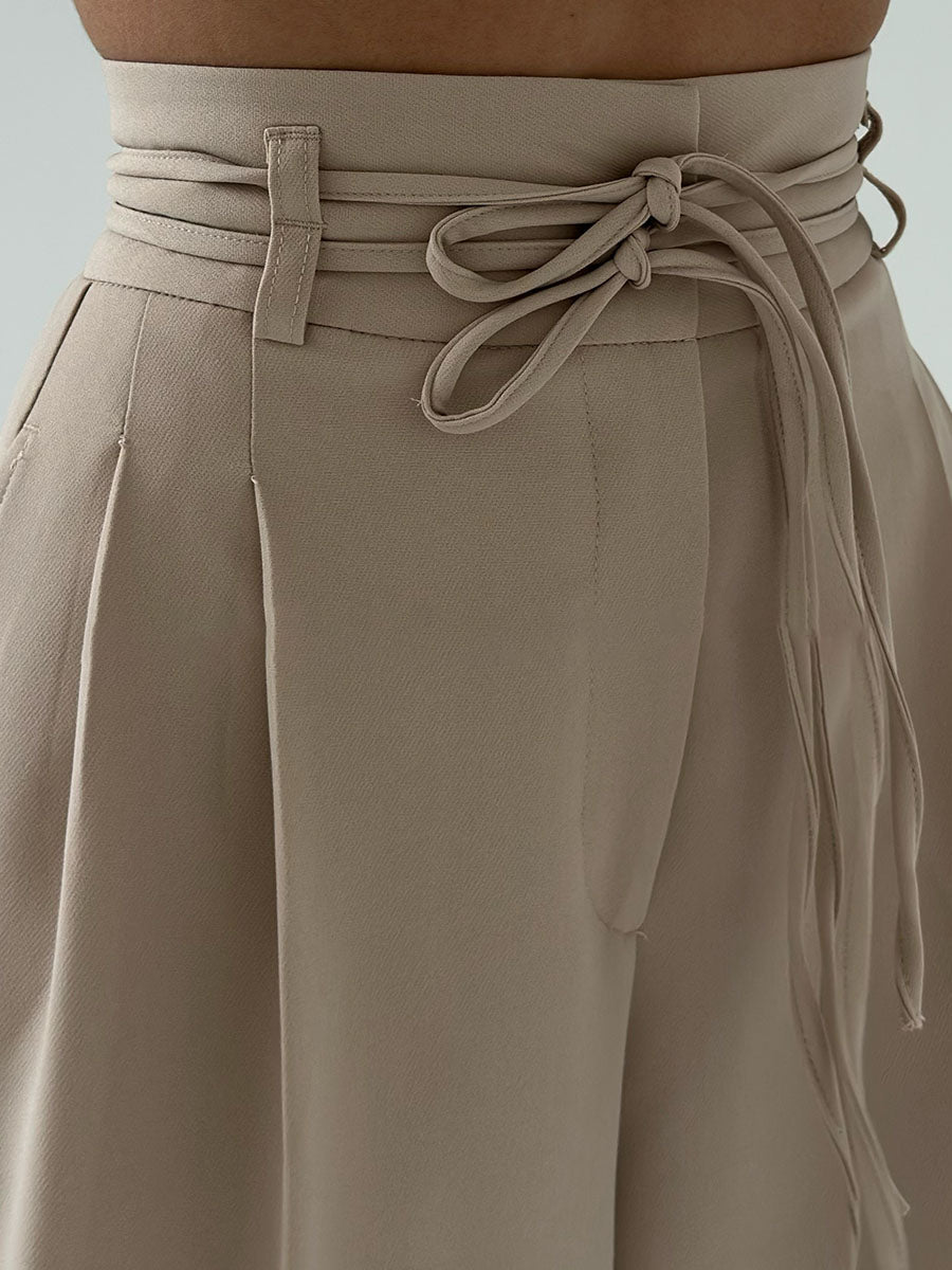 Briséis - Pantalon large taille haute