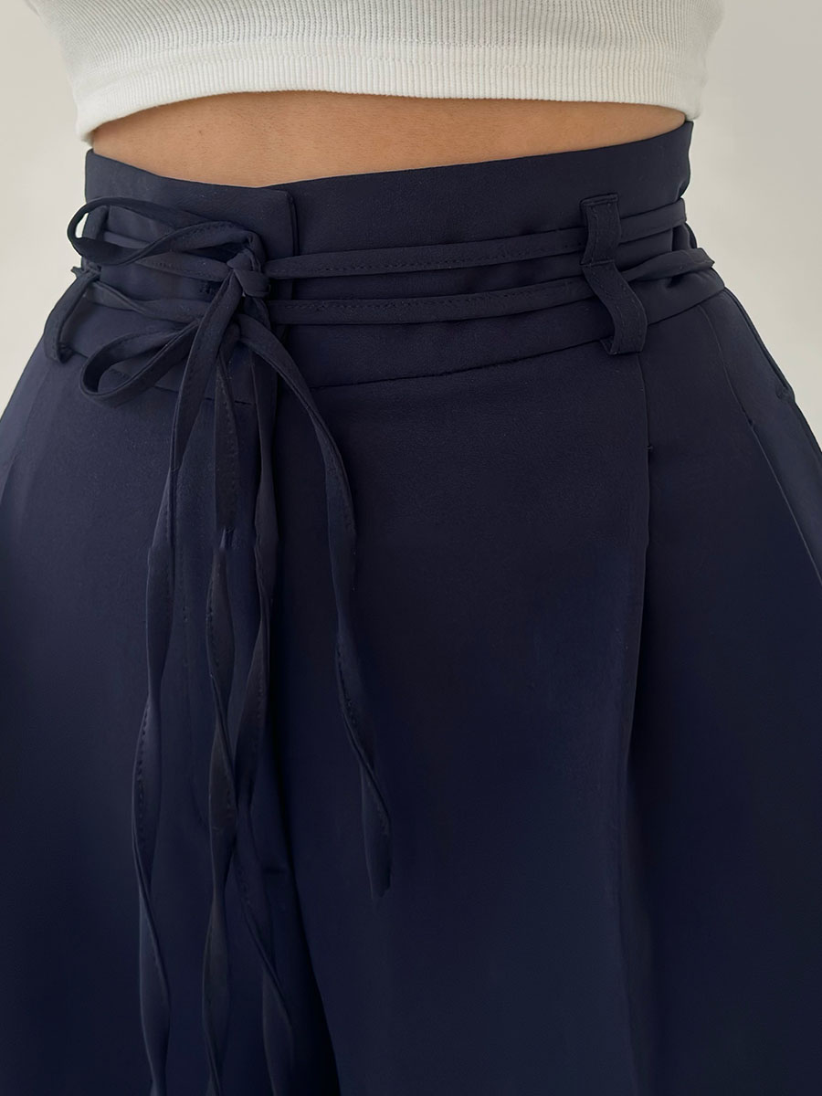 Briséis - Pantalon large taille haute