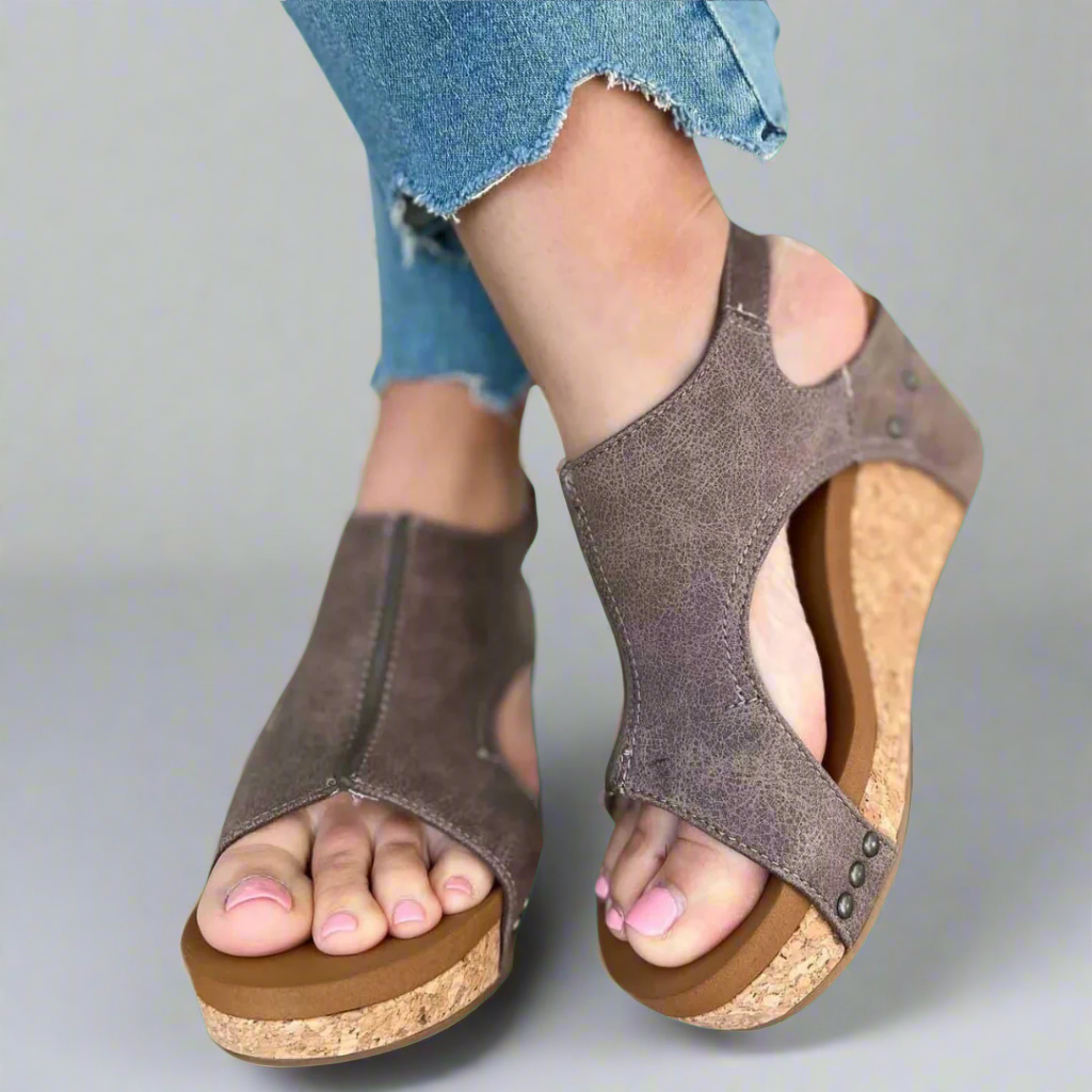 Solange - Sandales orthopédiques en matériau haut de gamme