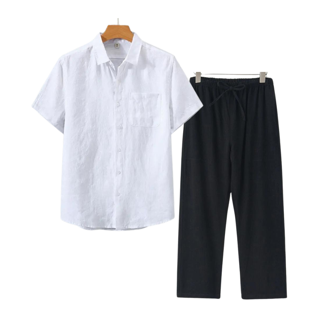 Aulier™ Ensembles en lin (Short-sleeve)