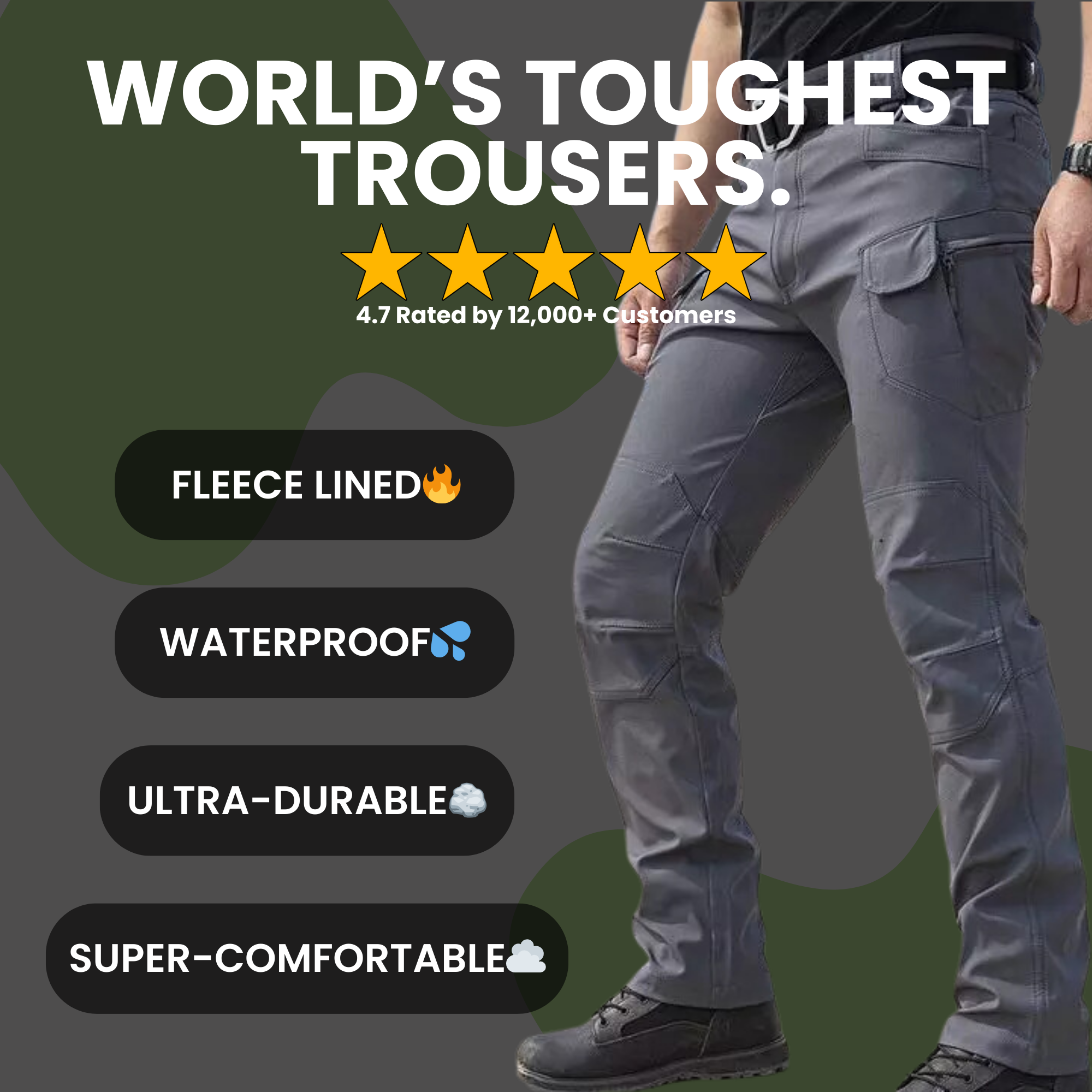 Darius - Pantalon utilitaire ultra résistant et imperméable