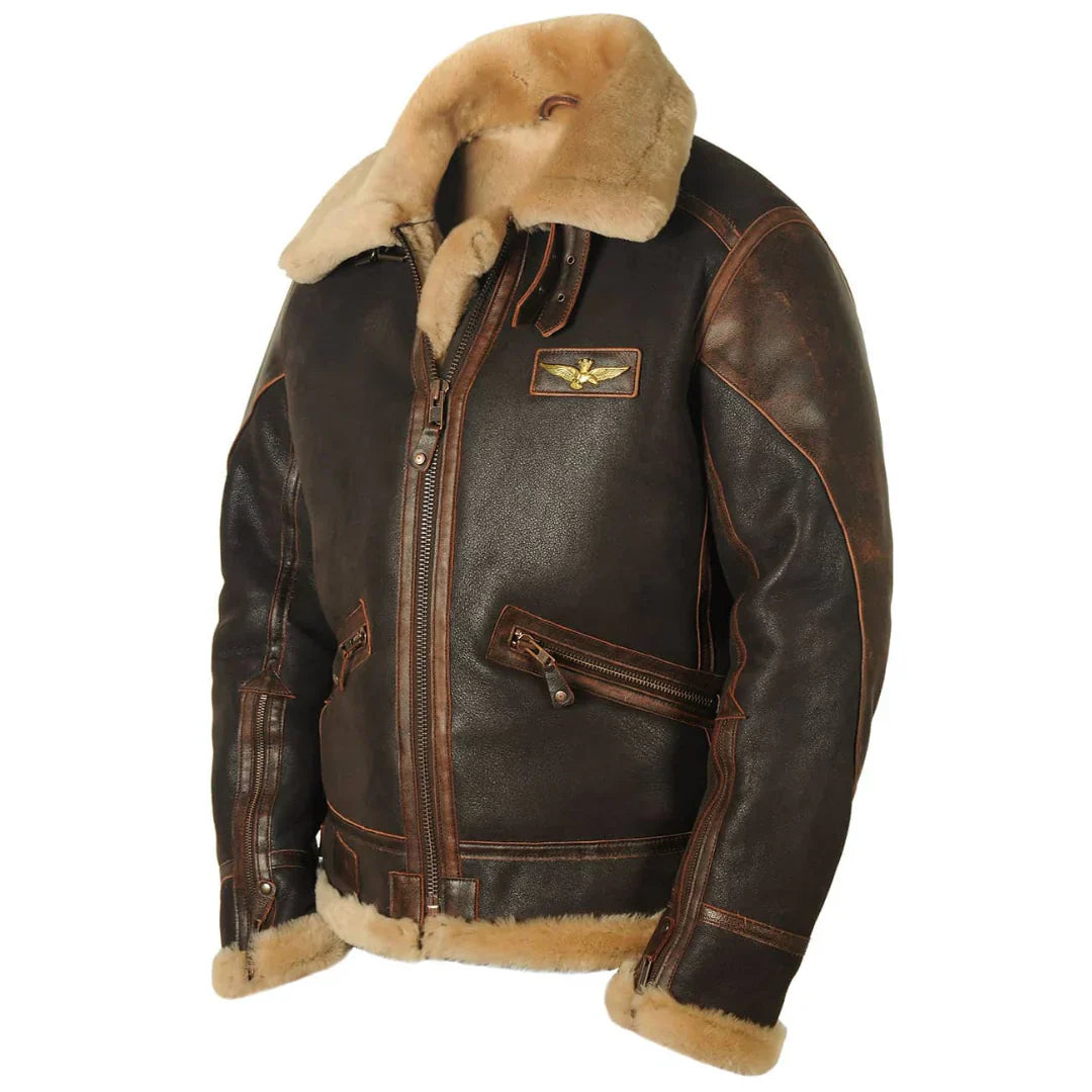 André - Blouson en cuir élégant et intemporel