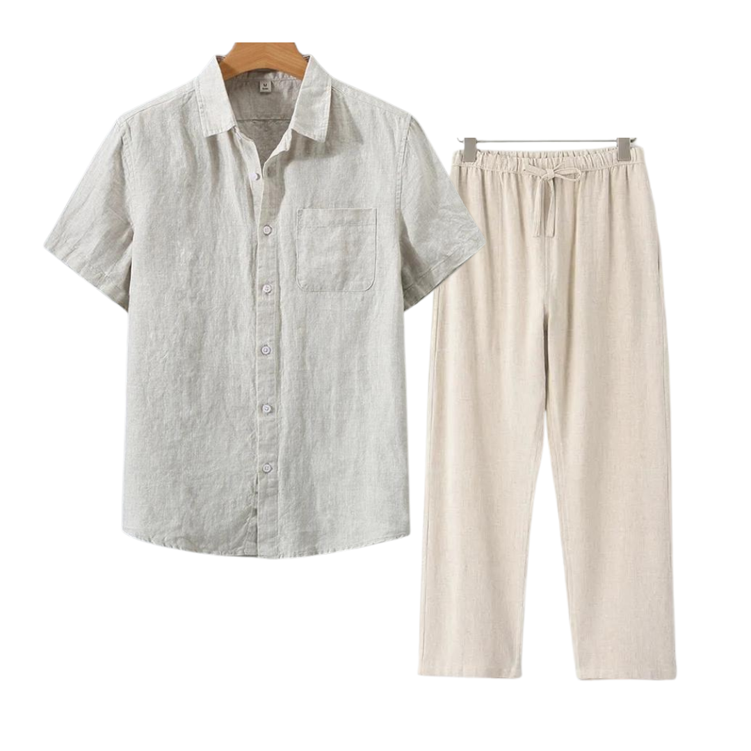 Aulier™ Ensembles en lin (Short-sleeve)