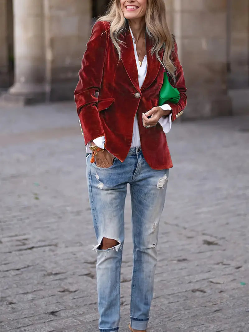 Nessa - Blazer élégant en velours