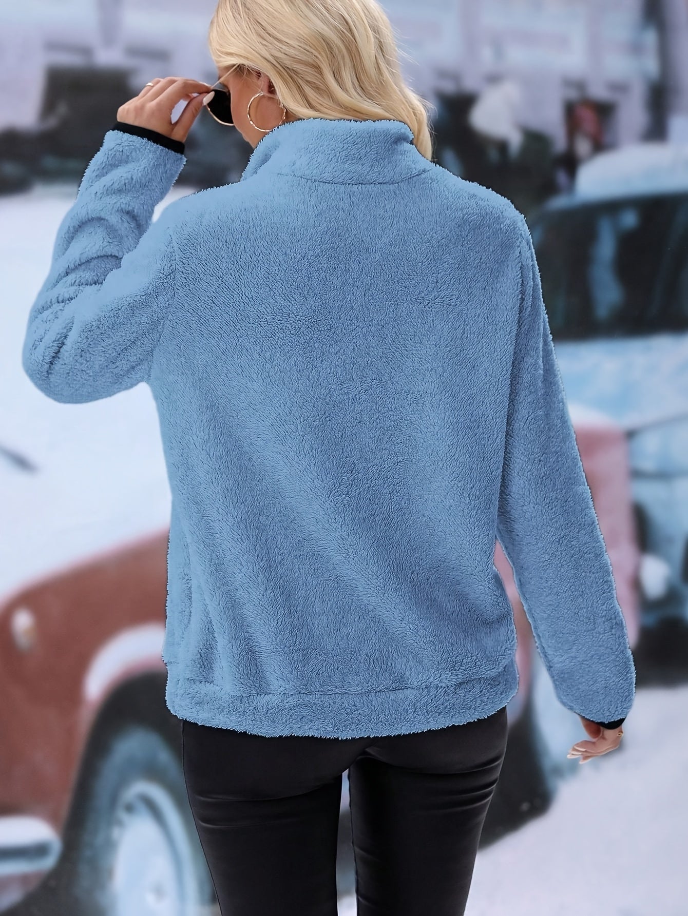 Claire – Sweat Douillet à Fermeture Éclair pour l'Automne et l'Hiver
