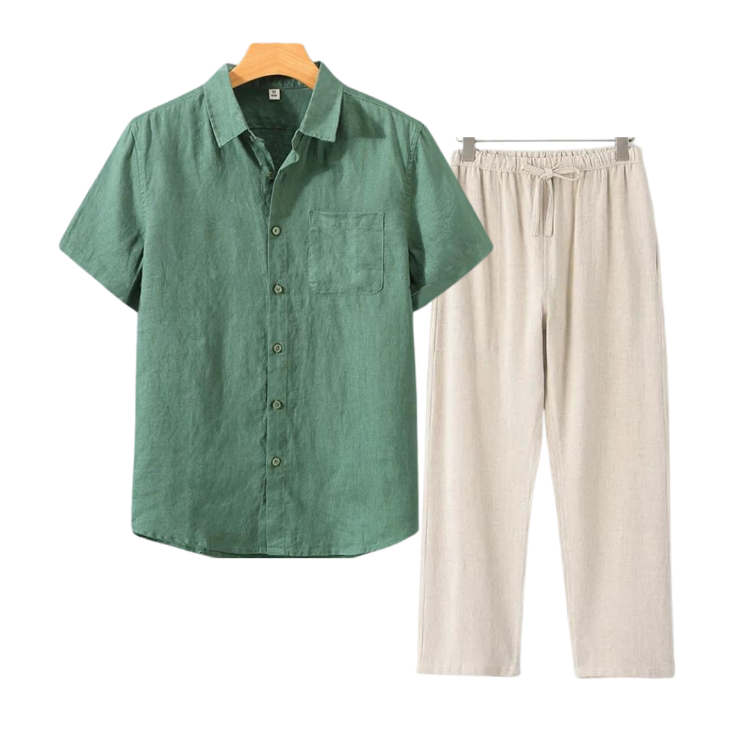 Aulier™ Ensembles en lin (Short-sleeve)