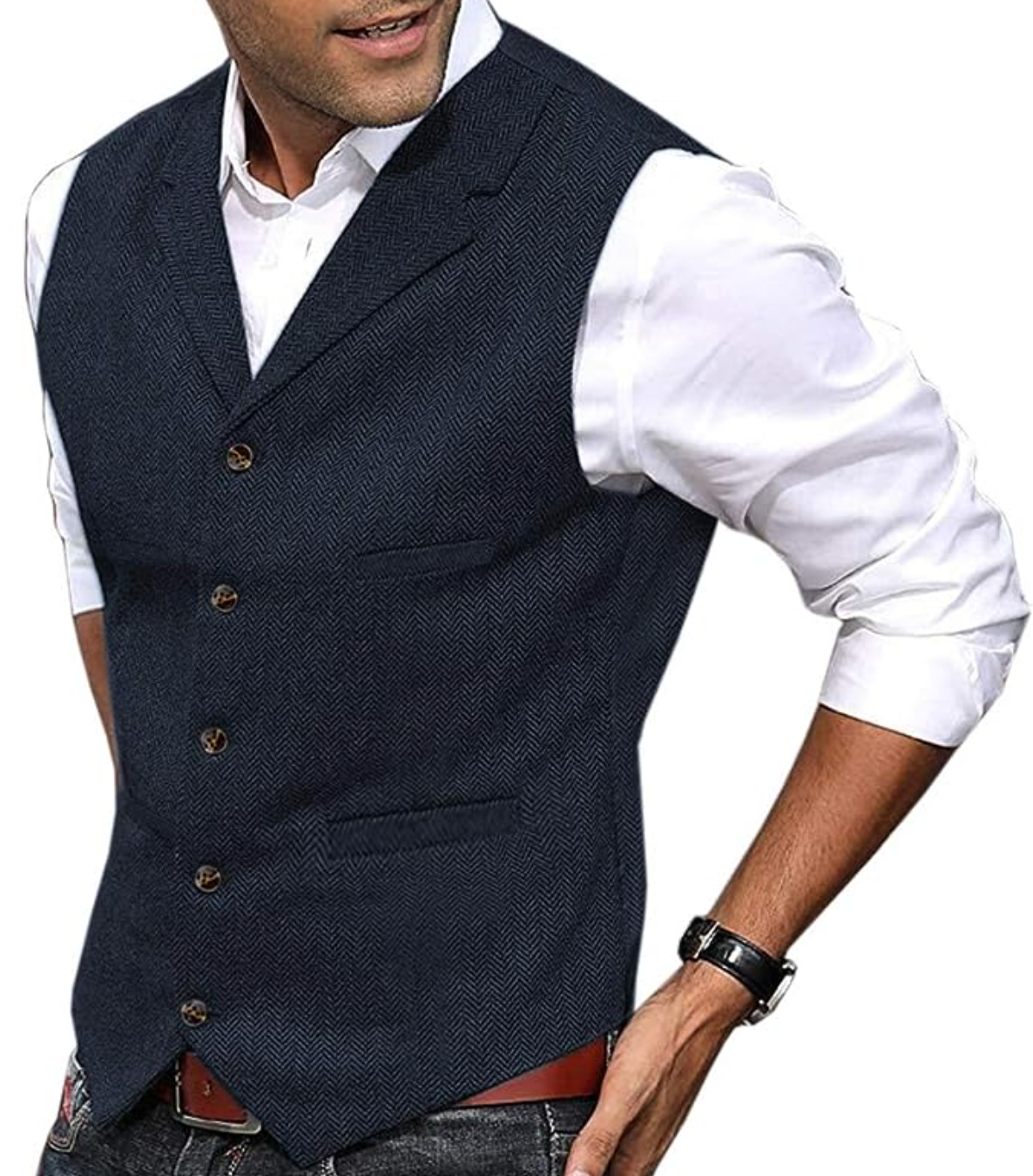 Damien - Gilet vintage élégant et polyvalent