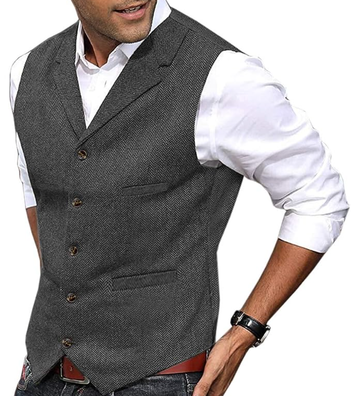 Damien - Gilet vintage élégant et polyvalent