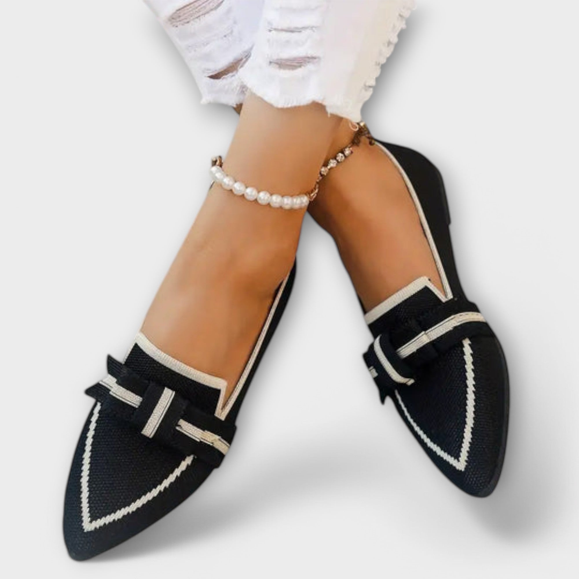 Ursuline - Chaussures pour femmes avec motif noué
