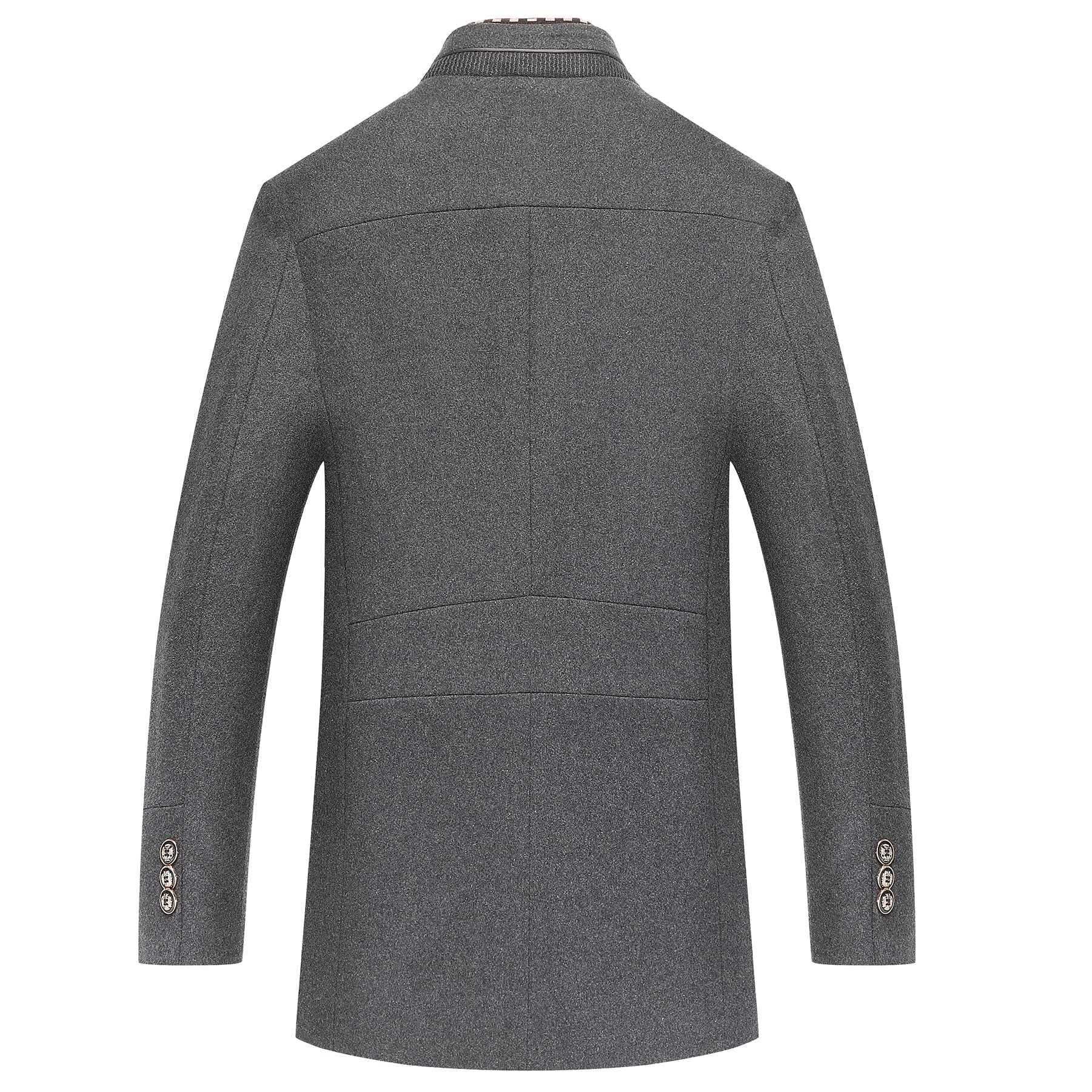Jérémy - Manteau d'hiver en laine avec écharpe amovible