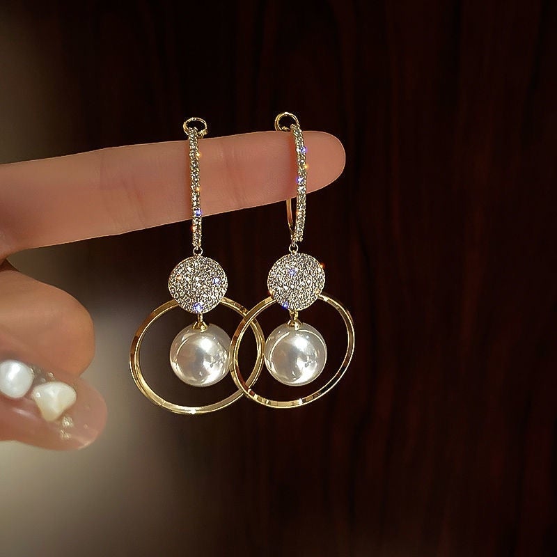 Boucles d'oreilles en perles de luxe