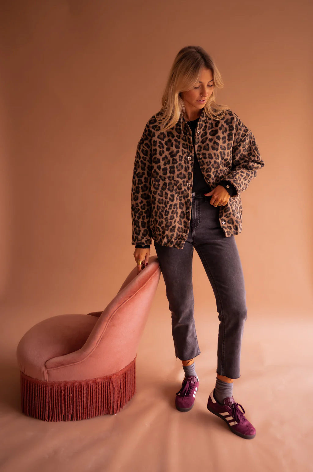 Sidéra - Veste bomber léopard élégante