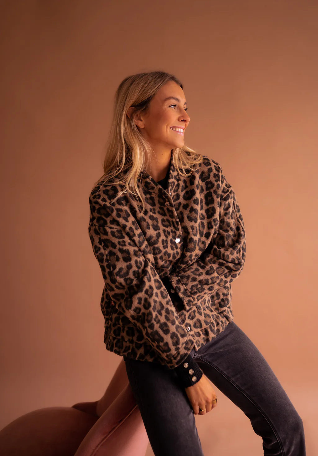 Sidéra - Veste bomber léopard élégante