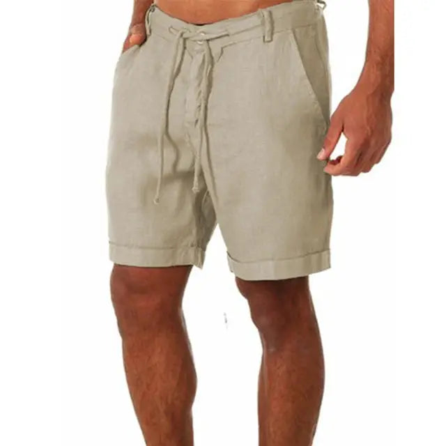Short de plage en lin