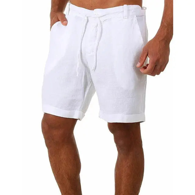 Short de plage en lin