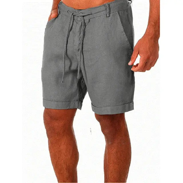 Short de plage en lin