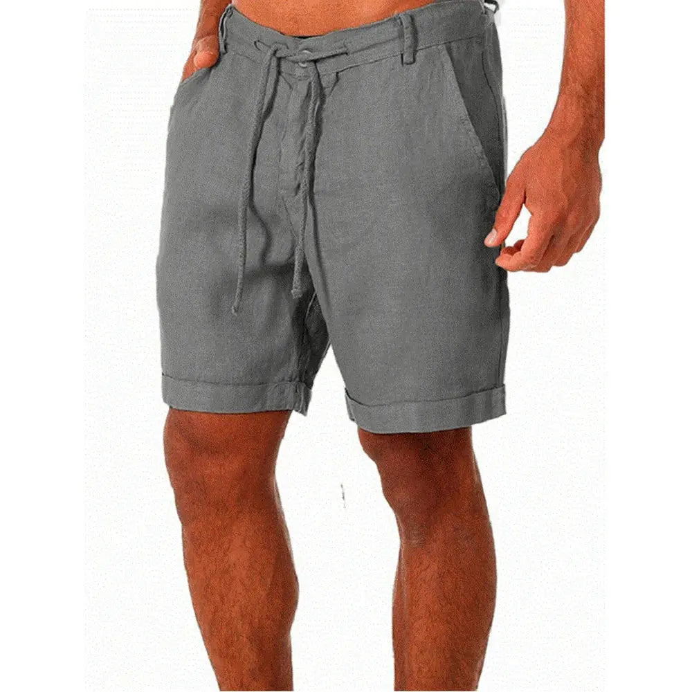 Short de plage en lin