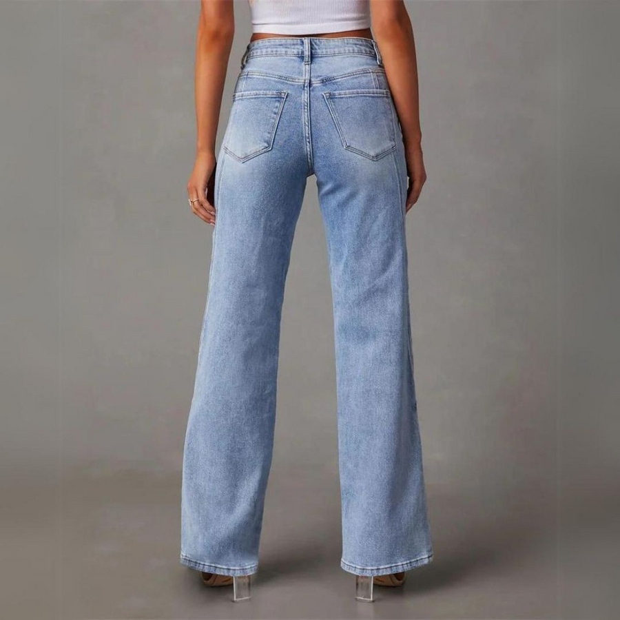 Albine - Jean large taille haute