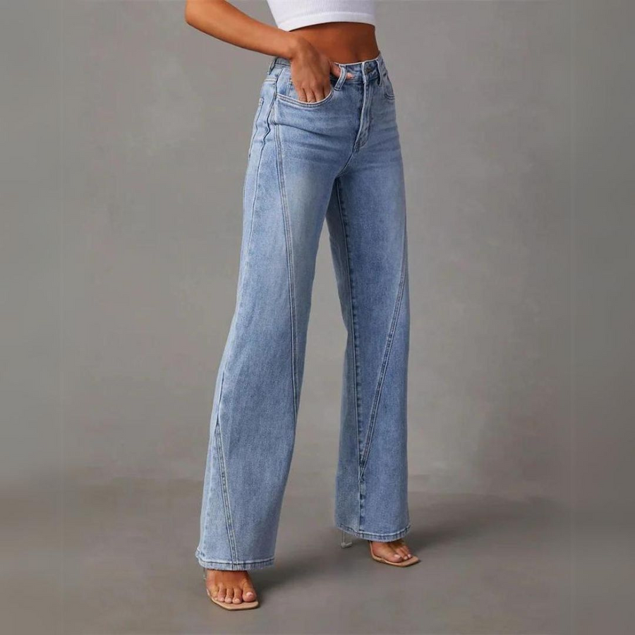 Albine - Jean large taille haute