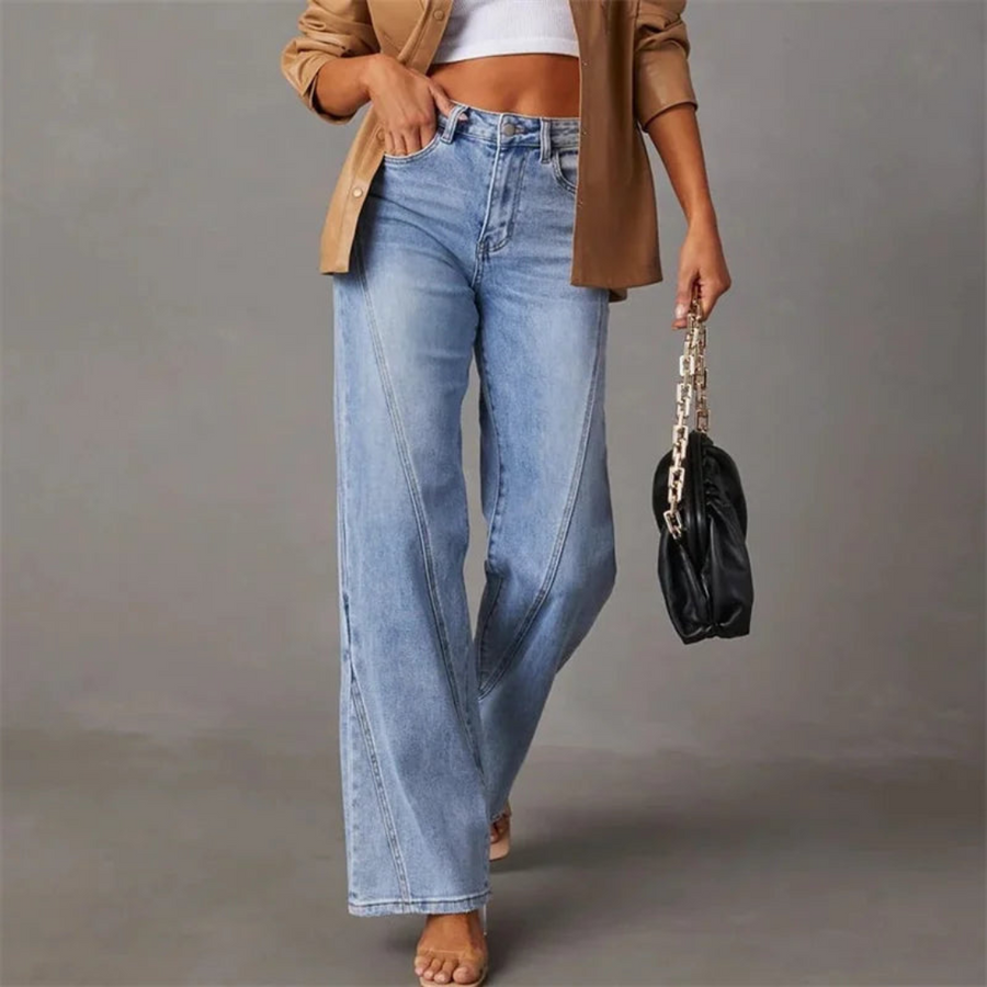 Albine - Jean large taille haute