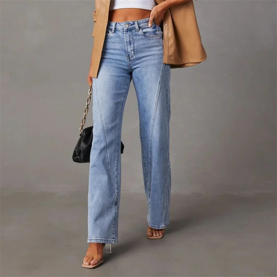 Albine - Jean large taille haute