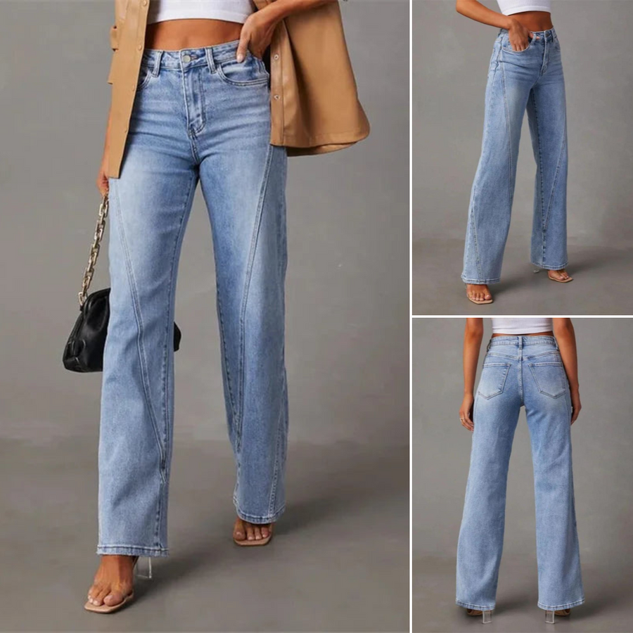Albine - Jean large taille haute