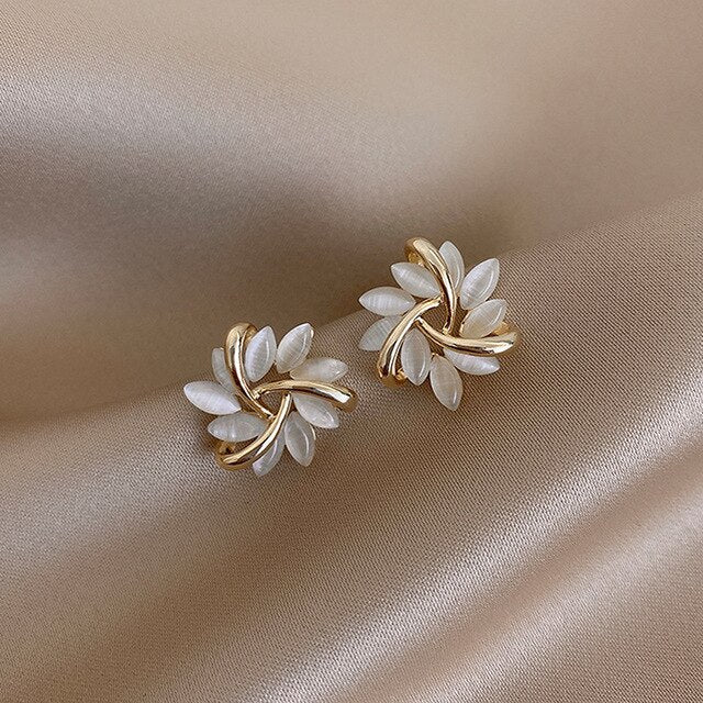 Boucles d'oreilles de luxe en opale