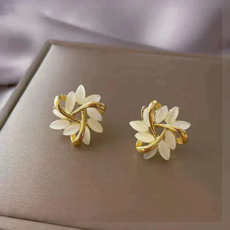 Boucles d'oreilles de luxe en opale
