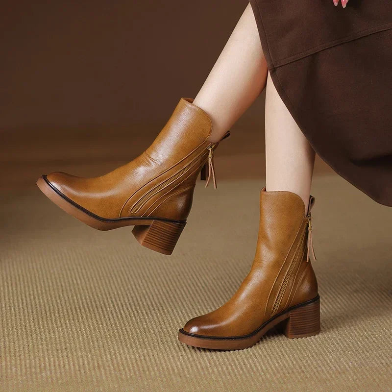 Danielle - Bottes élégantes avec fermeture éclair