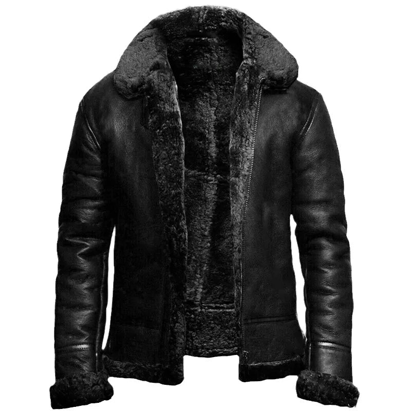 Donatien - Veste d'hiver élégante en cuir